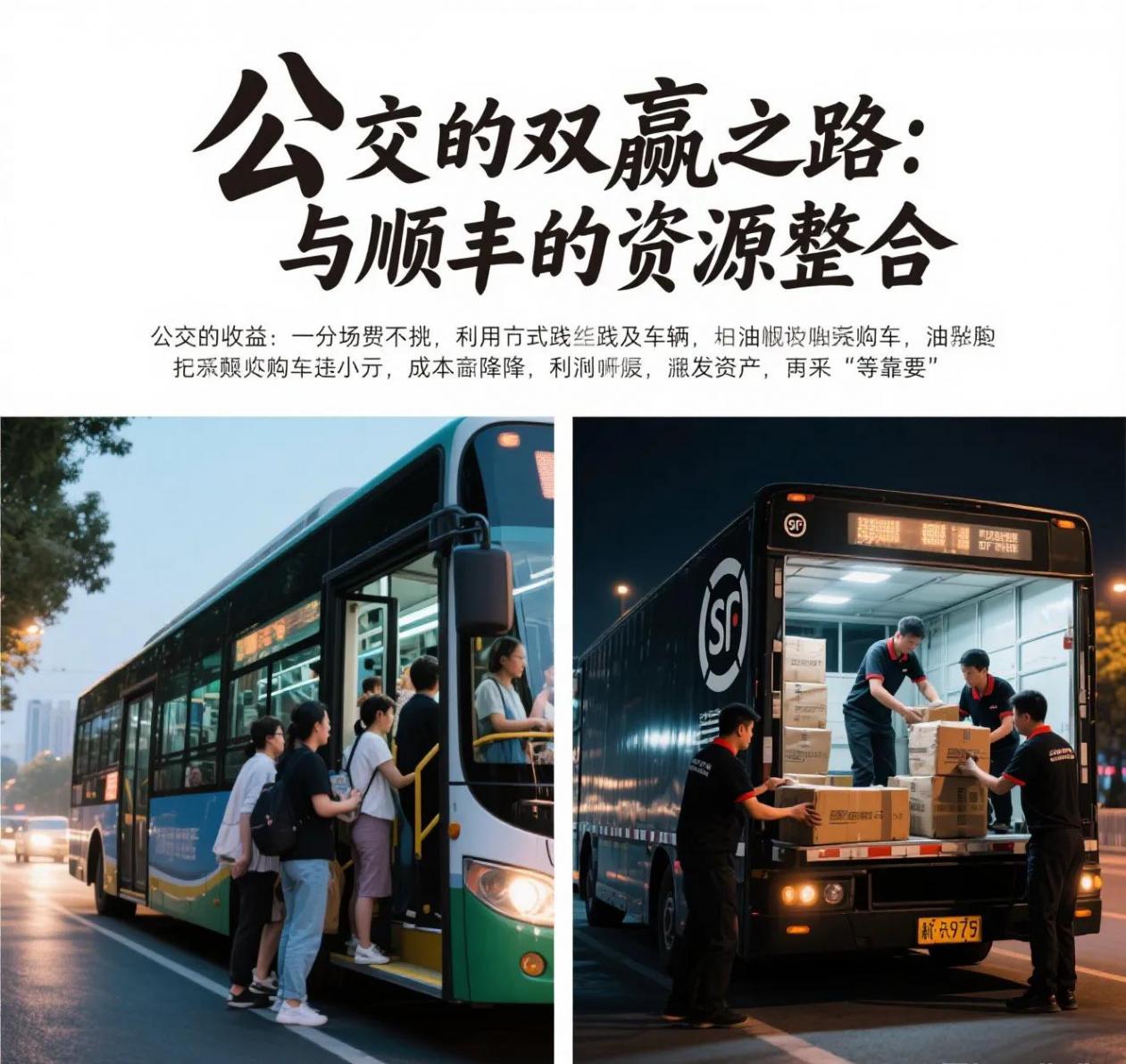 城市公交自救:白天拉客 晚上拉貨